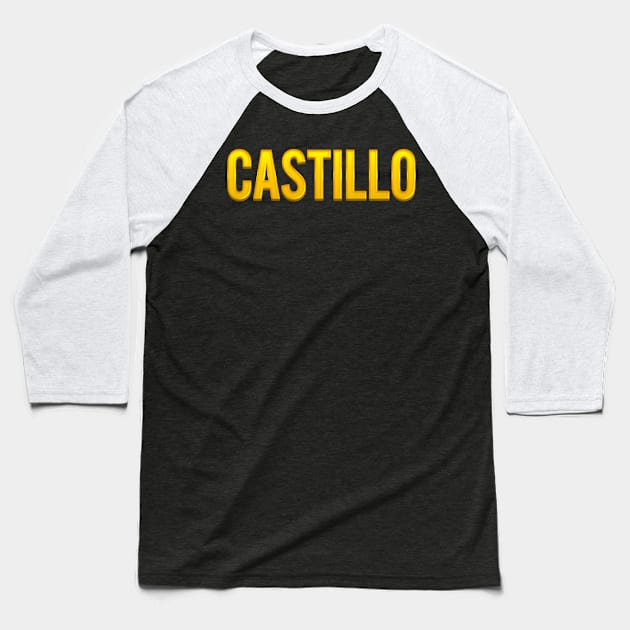 Castillo Family Name Baseball T-Shirt by xesed